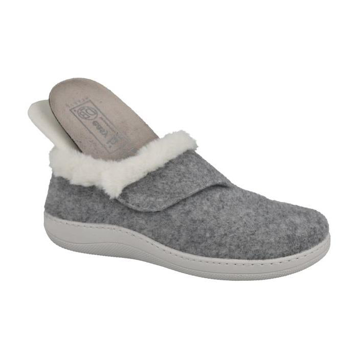 Women's Wide Fit DB Talala Slippers in Navy Felt - Image 7