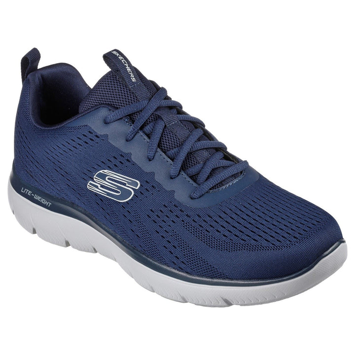Men's Wide Fit Skechers 232395 Summits Torre Trainers in Navy/Grey - Image 1