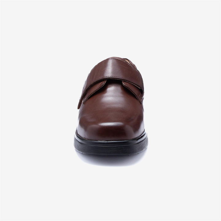 Mens Wide Fit Tredd Well Roger Velcro Shoes in Black - Image 1