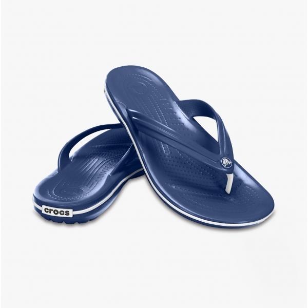 Mens Crocs 11033 Crocband Flip Flops in Black - Image 1