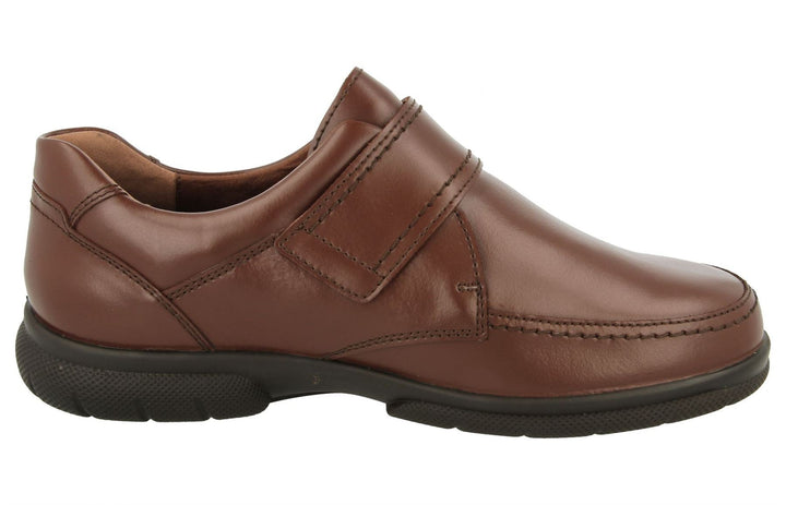 Mens Wide Fit DB Havant 2 Shoes in Black Leather - Image 1