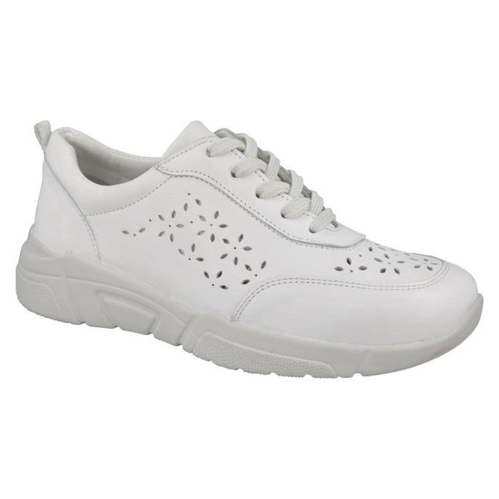 Women's Wide Fit DB Briar Trainers in Sky Blue Leather - Image 1