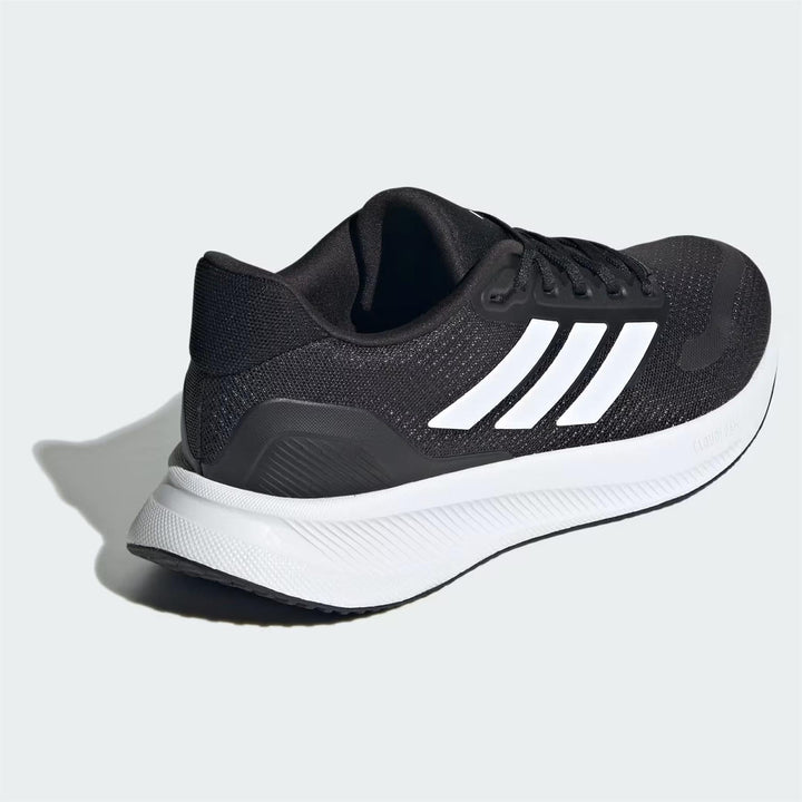Women's Wide Fit Adidas Runfalcon 5 IE0556 Walking/Running Trainers in Black/White - Image 1