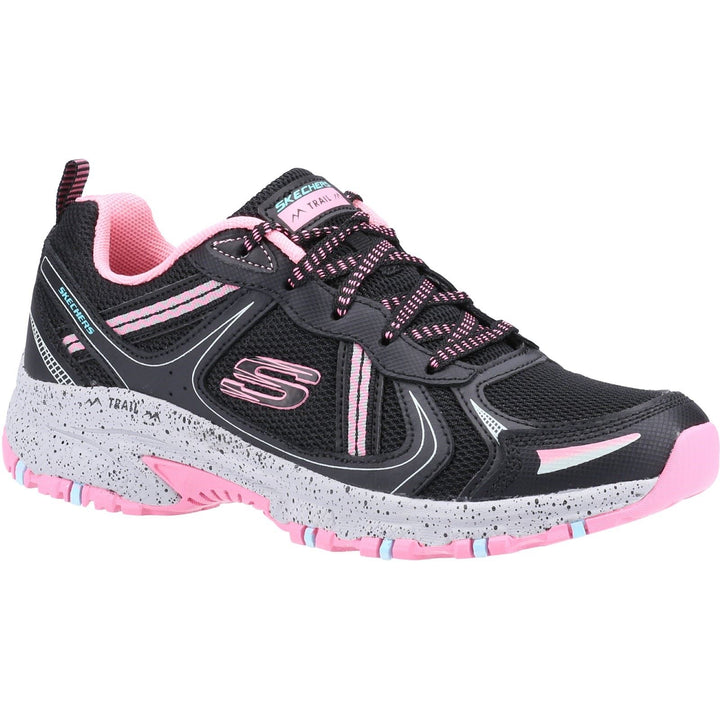 Women's Wide Fit Skechers 149820 Hillcrest Vast Adventure Trainers - Black/Hot Pink in Black/Hot Pink - Image 1