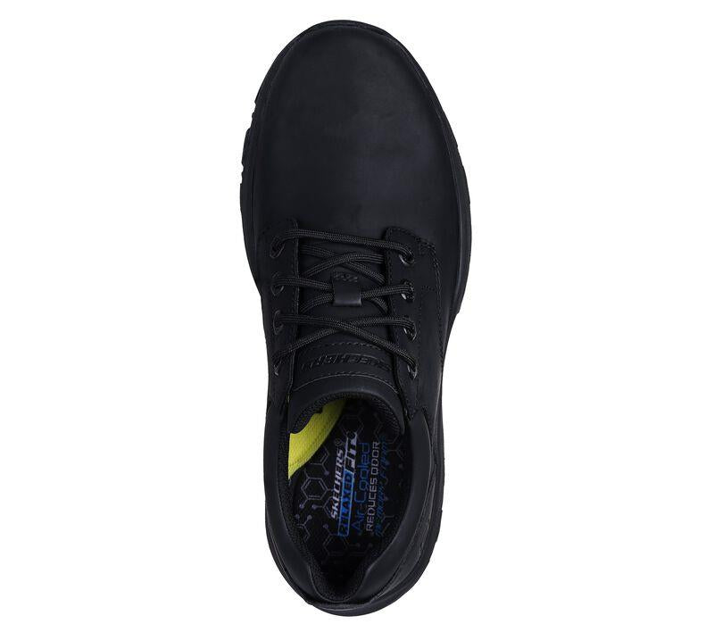 Men's Relaxed Fit Skechers 204920 Knowlson Leland Trainers in Black - Image 4