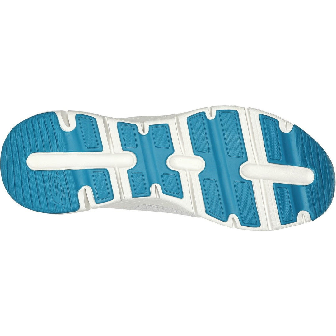Men's Wide Fit Skechers 232601 Arch Fit Takar Trainers in White/Blue - Image 6