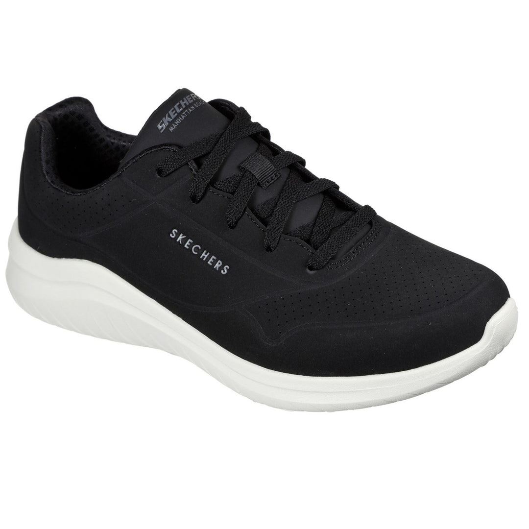 Men's Wide Fit Skechers 232209 Ultra Flex 2.0 Vicinity Trainers - Black/White in Black/White - Image 3