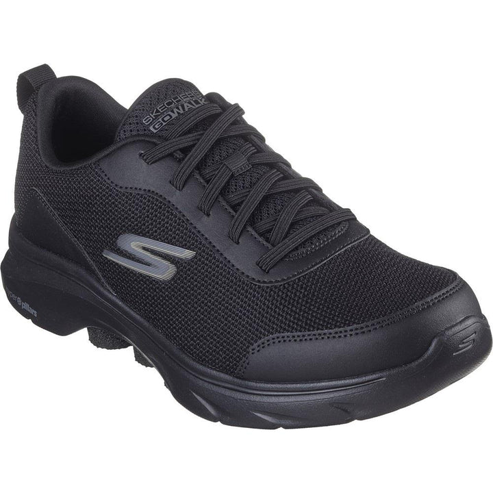 Men's Wide Fit Skechers 216644 Go Walk 7 Trainers in Black - Image 1