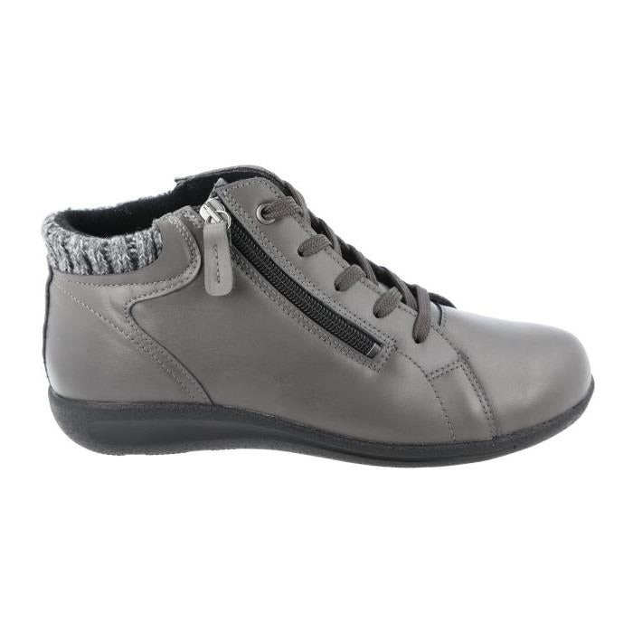 Women's Wide Fit DB Pipit Boots in Black Stretch Lea - Image 1