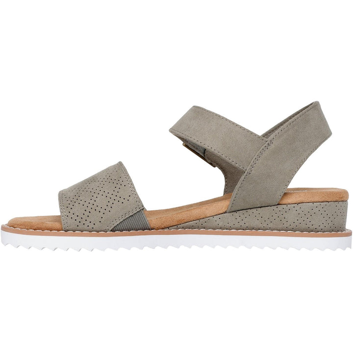 Women's Wide Fit Skechers 114147 Bobs Desert Kiss Serendipitous Sandals in Olive - Image 1