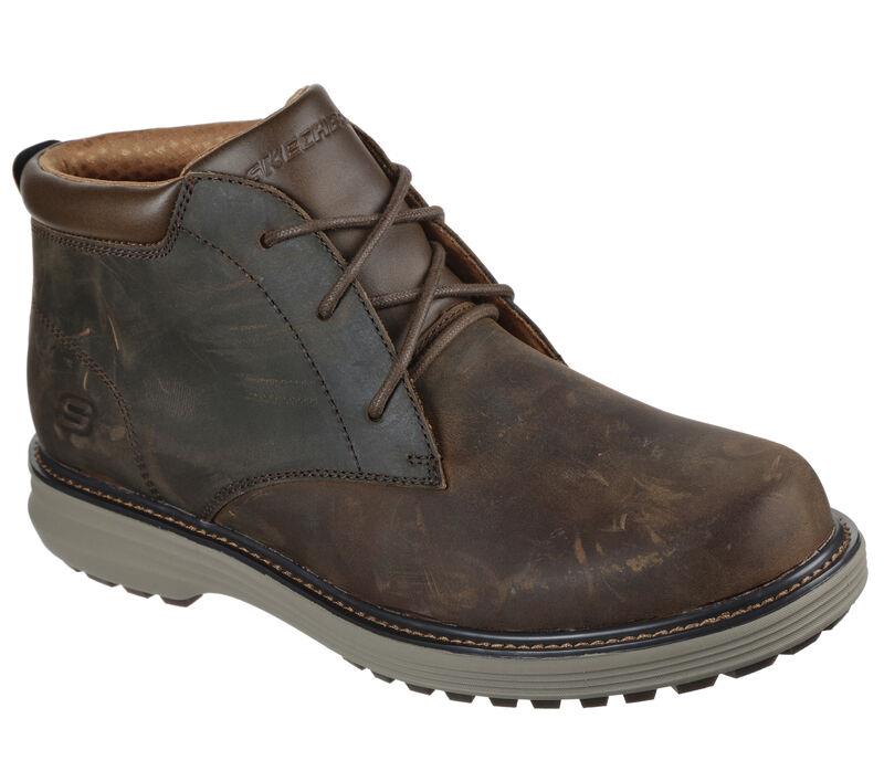 Men's Wide Fit Skechers 204266 Wenson Osteno Boots in Dark Brown - Image 3