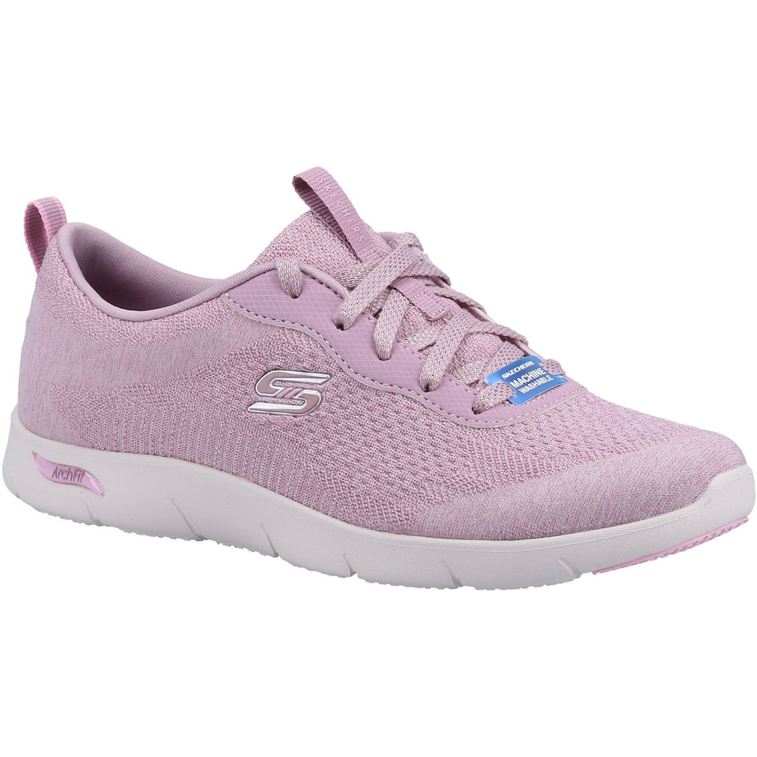 Women's Wide Fit Skechers 104272 Arch Fit Refine Trainers - Mauve in Mauve - Image 3