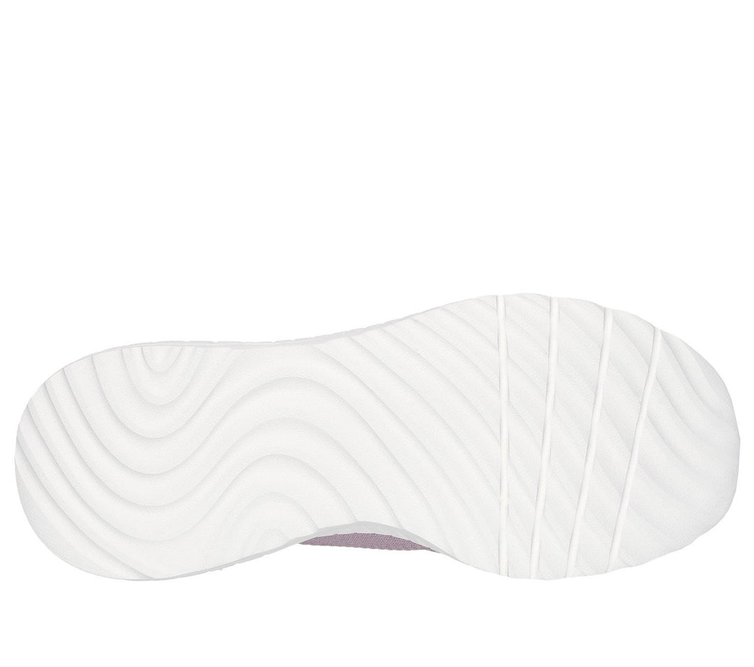 Women's Wide Fit Skechers 117497W Slip-ins Sport Squad Chaos Trainers in Lavender - Image 7