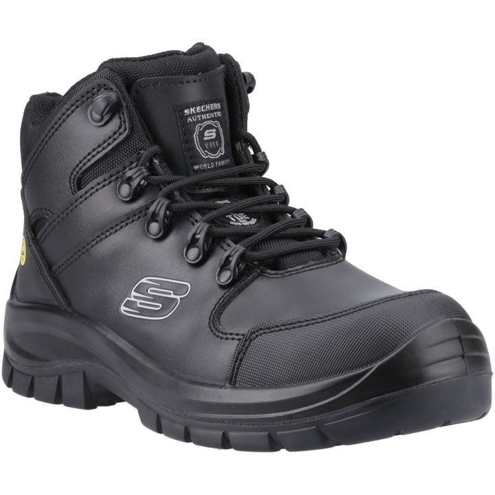Men's Wide Fit Skechers 200187EC Work Trophus Kilram Boots in Black - Image 1