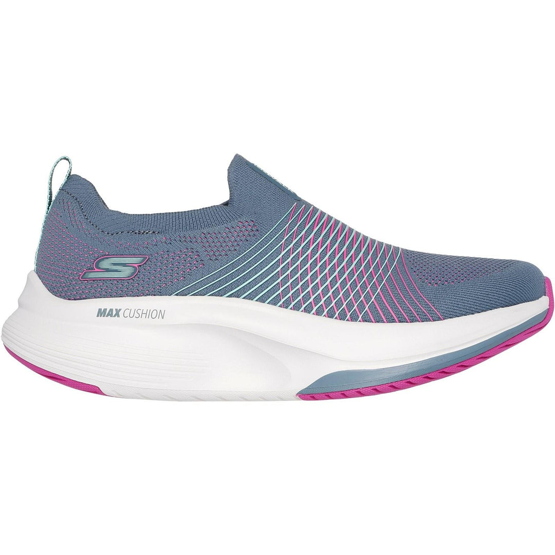 Women's Wide Fit Skechers 125052 Go Walk Max Walker Sally Trainers in Black/White - Image 7