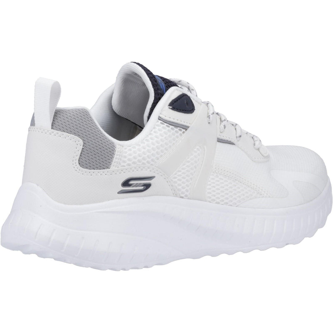 Men's Wide Fit Skechers 118034 Bobs Squad Chaos Trainers in White/Multi - Image 10
