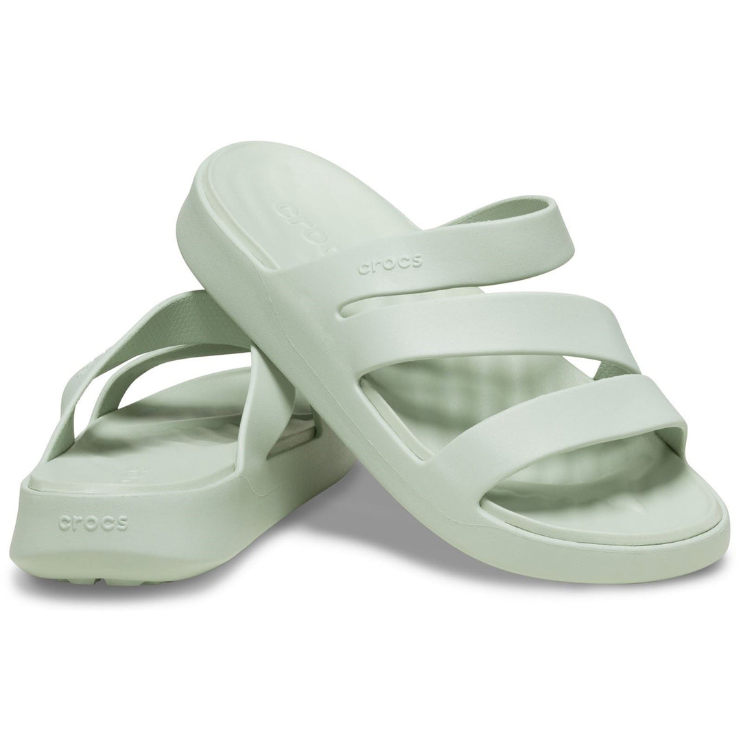 Women's Crocs 209587 Getaway Strappy Slippers in Cassis - Image 15