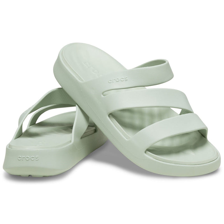 Women's Crocs 209587 Getaway Strappy Slippers in Cassis - Image 1