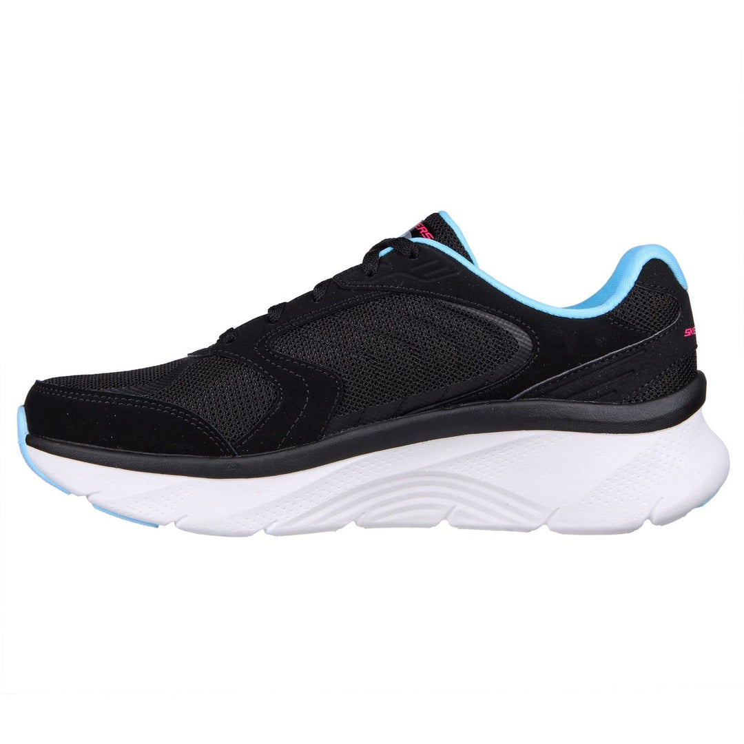 Women's Wide Fit Skechers 149686 Arch Fit D'Lux Trainers - Black/Blue in Black/Blue - Image 4
