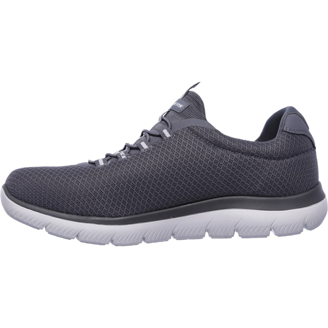 Men's Wide Fit Skechers 52811 Summits Slip On Sports Trainers - Charcoal in Charcoal - Image 4