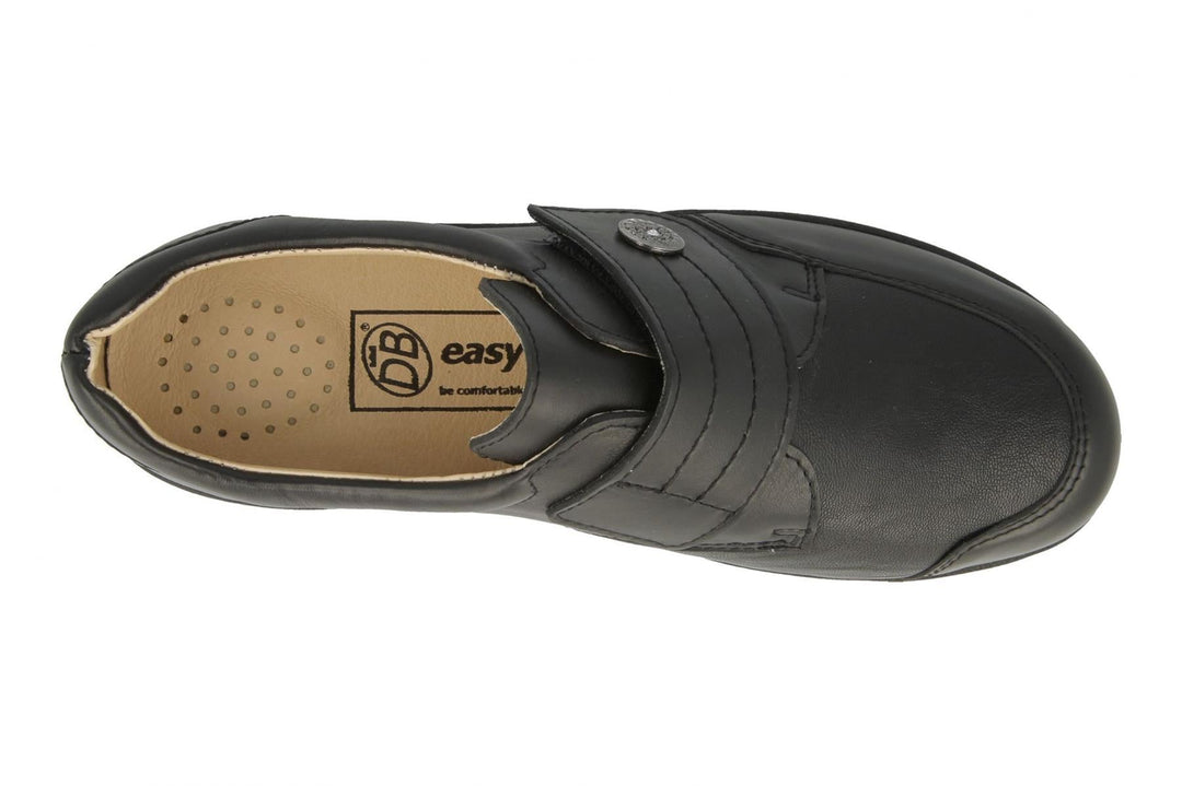 Womens Wide Fit DB Royston Shoes in Black - Image 4