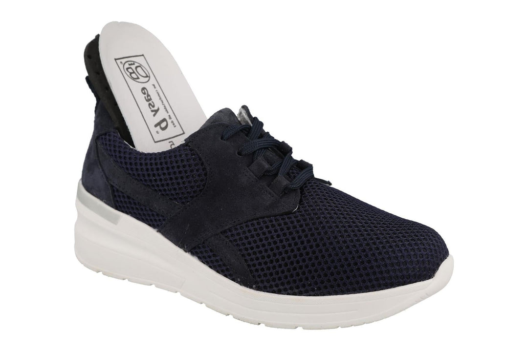 Women's Wide Fit DB Pollyanna Trainers in Grey Mesh - Image 8