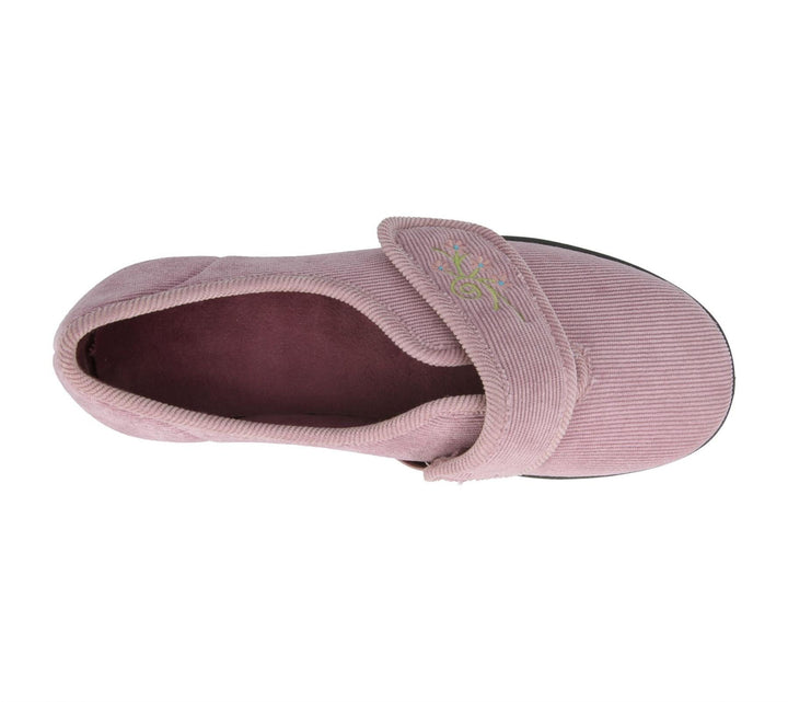 Womens Wide Fit DB Dallas Slippers in Denim Blue - Image 1