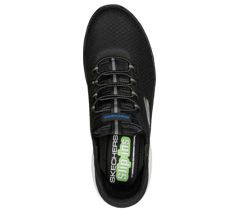 Men's Wide Fit Skechers 232457 Slip-ins Summits High Range Trainers in Black - Image 5