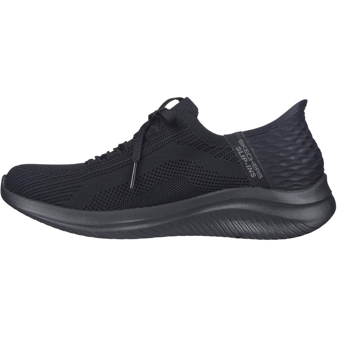 Women's Wide Fit Skechers Slip-ins 149710 Ultra Flex 3.0 Brilliant Trainer in Black - Image 4