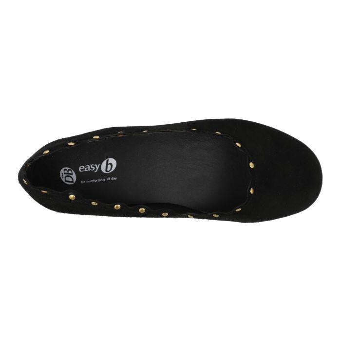 Women's Wide Fit DB Campbell Shoes in Black Patent - Image 10