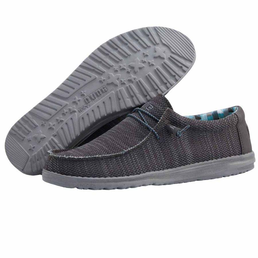Men's Heydude Classic Wally Sox Shoes in Ice Grey - Image 12