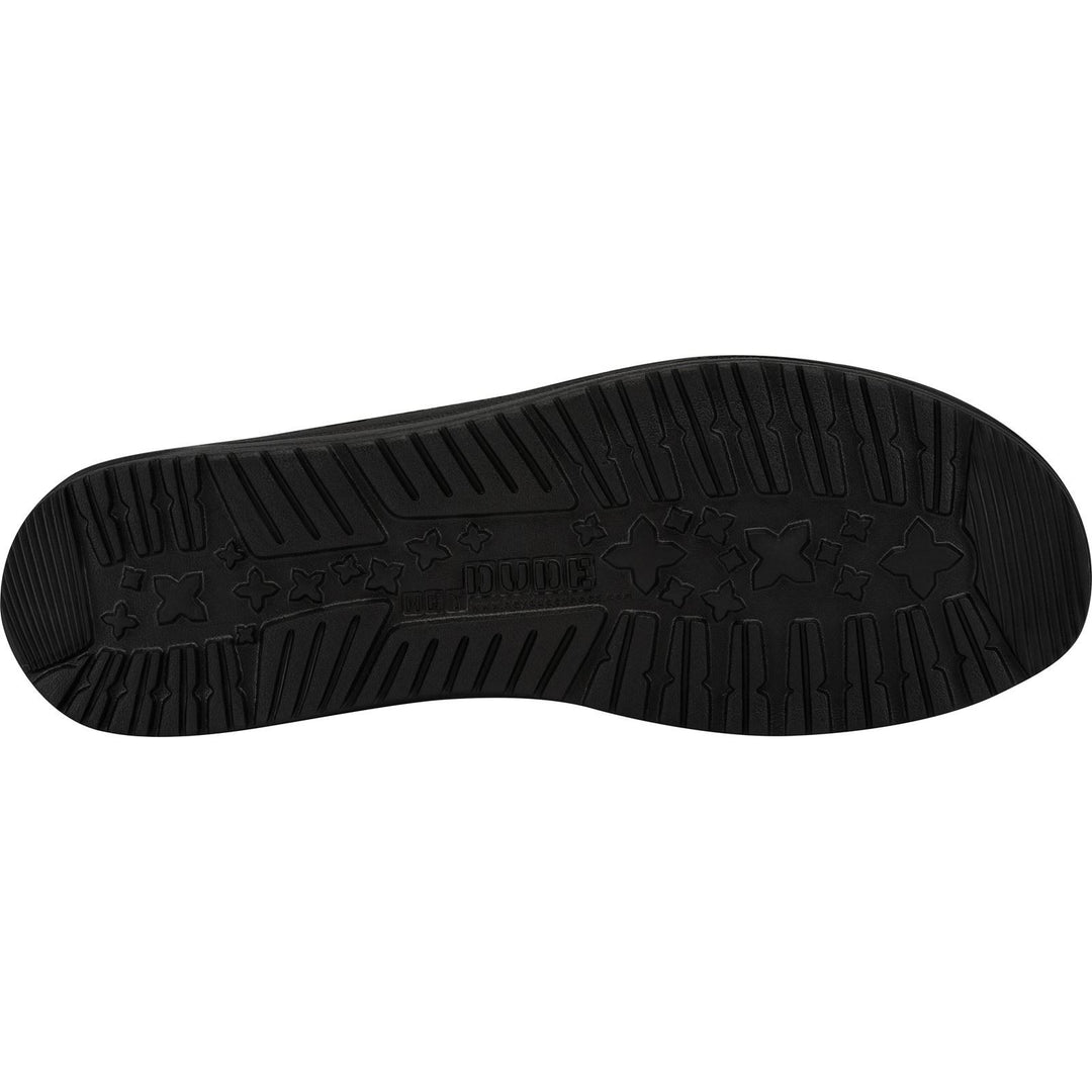 Men's Heydude 40019 Wally Sox Micro Classic Slip On Shoes in Micro Total Black - Image 7