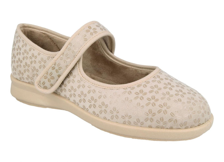 Womens Wide Fit DB Vermont Shoes in Black Stretch - Image 1