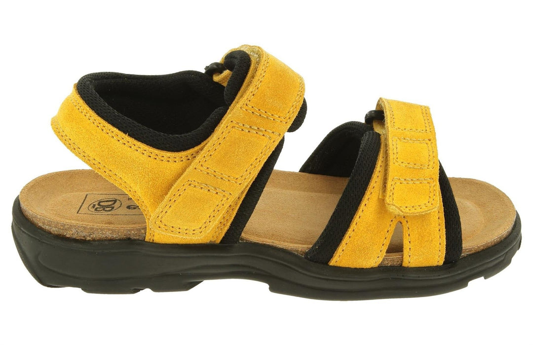 Womens Wide Fit DB Peel Sandals in Navy Suede - Image 6