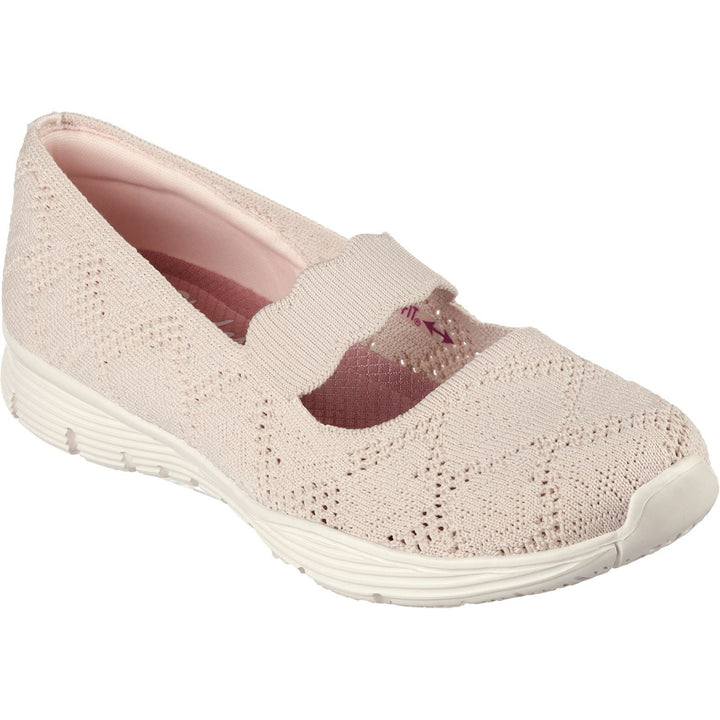 Women's Wide Fit Skechers 158110 Seager Shoes in Light Pink - Image 1
