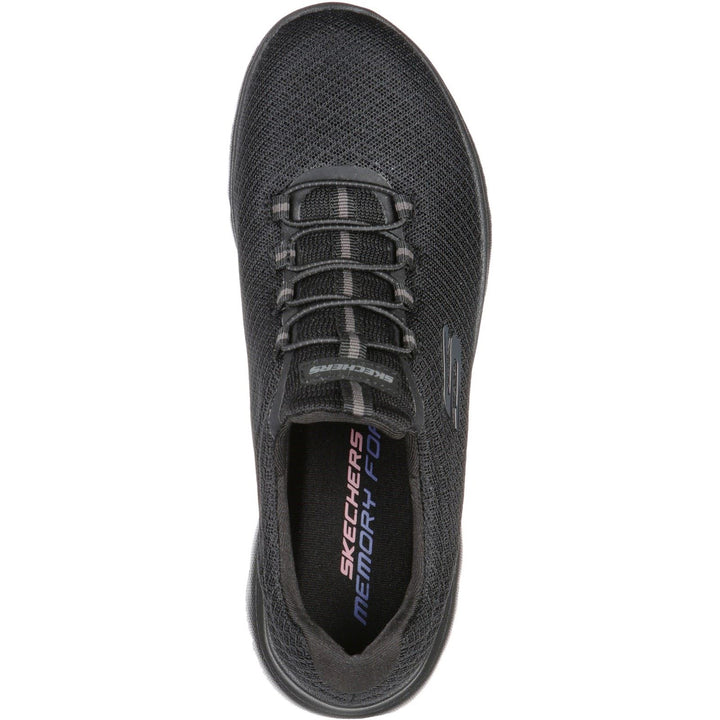 Women's Wide Fit Skechers 12980 Summits Sports Trainers in Black - Image 1