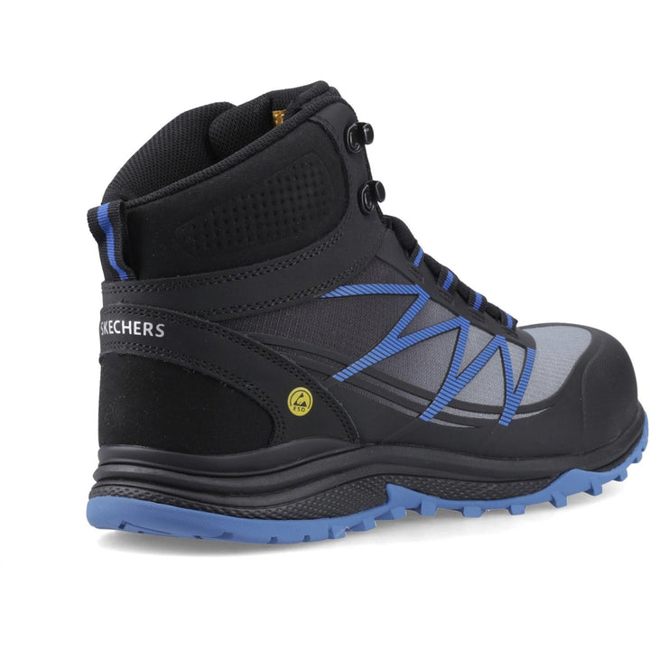 Men's Wide Fit Skechers 200047EC Puxal Firmle Safety Boots in Black/Blue - Image 1