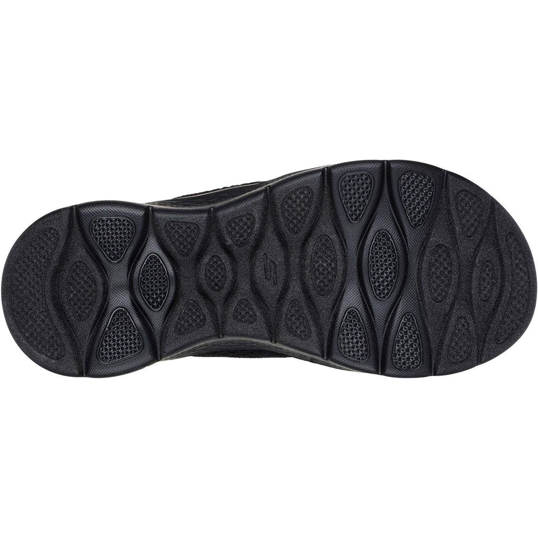 Women's Wide Fit Skechers 141425 Go Walk Flex Elation Sandals in Black - Image 12