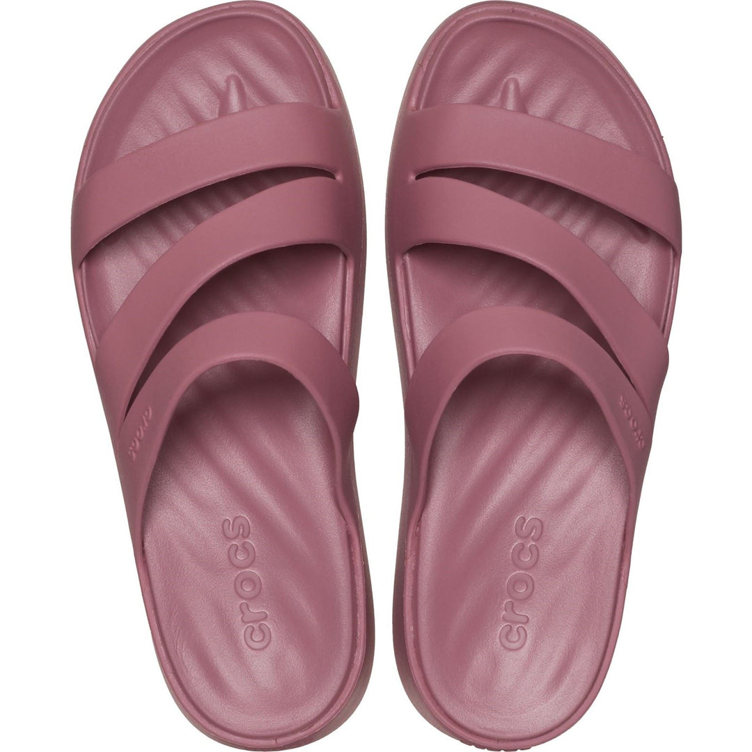Women's Crocs 209587 Getaway Strappy Slippers in Cassis - Image 5