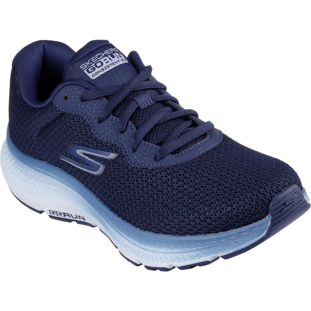 Women's Wide Fit Skechers 128621 Go Run Consistent 2.0 Fast Pace Trainers in Plum - Image 3