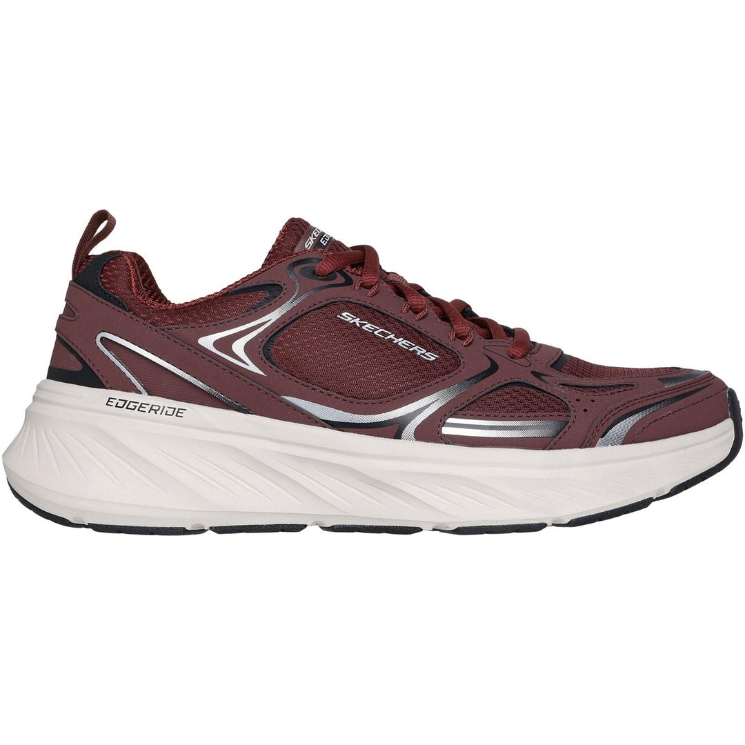 Men's Relaxed Fit Skechers 232844 Edgeride Exodis Trainers in Burgundy - Image 2