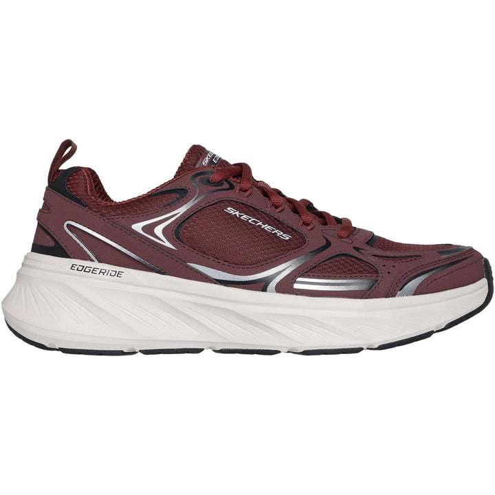Men's Relaxed Fit Skechers 232844 Edgeride Exodis Trainers in Burgundy - Image 1