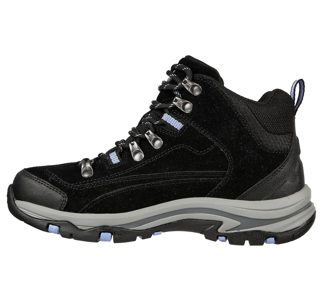 Women's Relaxed Fit Skechers 167004 Trego Alpine Trail Outdoor Hiking Boots - Black/Charcoal in Black/Charcoal - Image 4
