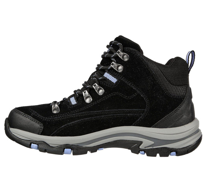 Women's Relaxed Fit Skechers 167004 Trego Alpine Trail Outdoor Hiking Boots - Black/Charcoal in Black/Charcoal - Image 1