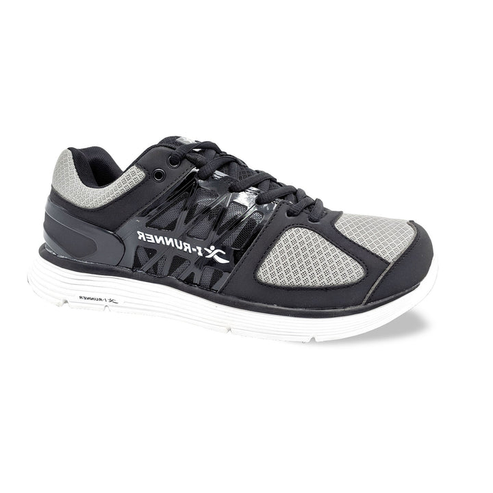Mens Wide Fit I-Runner Chaplin Trainers in Grey - Image 1