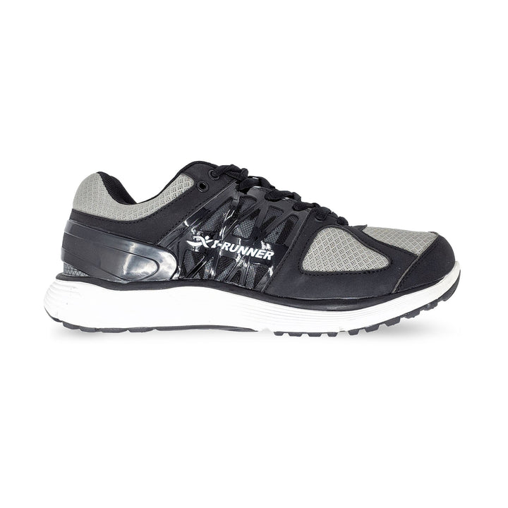 Mens Wide Fit I-Runner Chaplin Trainers in Grey - Image 1