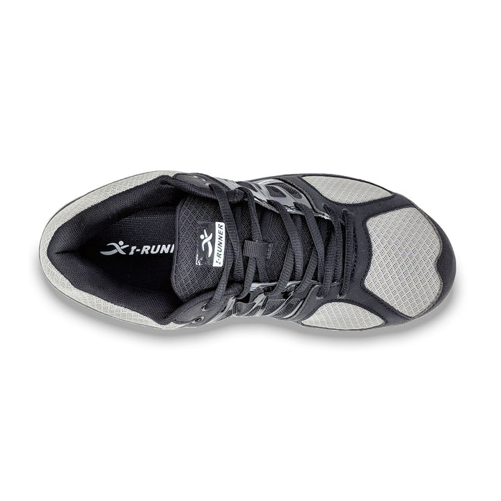 Mens Wide Fit I-Runner Chaplin Trainers in Grey - Image 1