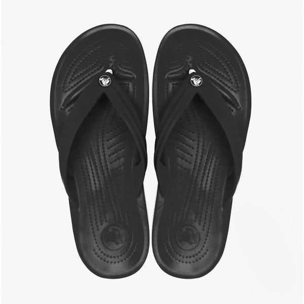 Mens Crocs 11033 Crocband Flip Flops in Black - Image 6