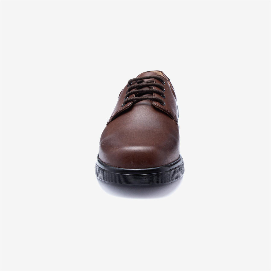 Mens Wide Fit Tredd Well Spencer Shoes in Black - Image 11