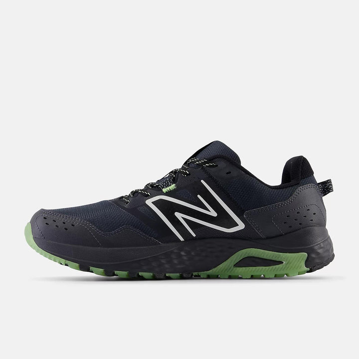 Men's Wide Fit New Balance MT410GK8 Trail Running Trainers in Black - Image 1